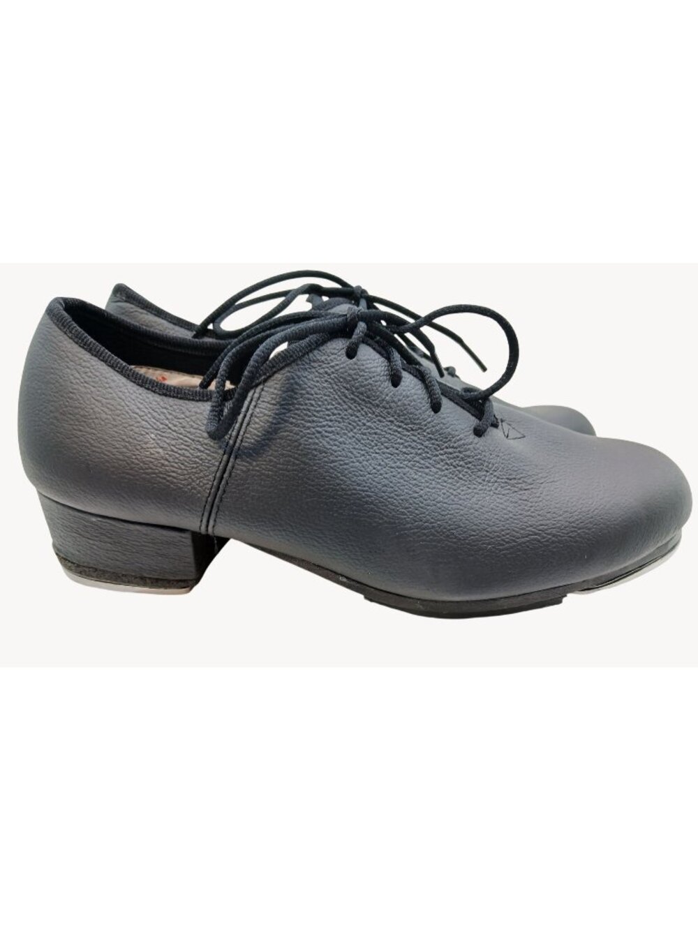 Sansha Womens Tap Art Black Leather Tap Shoes Size 9 T World Tap Plates